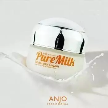ANJO Professional Pure Milk Отбеливающий крем, Антивозрастной, Корейская косметика, Kbeauty, пробник