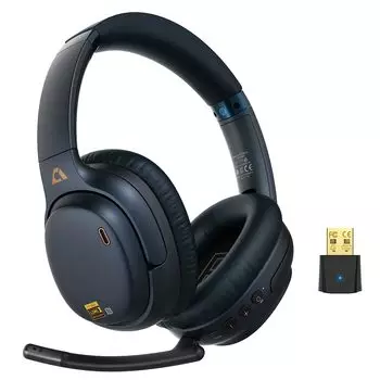 Ankbit E700set Игровая гарнитура Беспроводные наушники APTX LL с низким уровнем задержки и шумоподавлением LDAC Наушники с высоким разрешением aptX USB в комплекте Совместимость с AAC