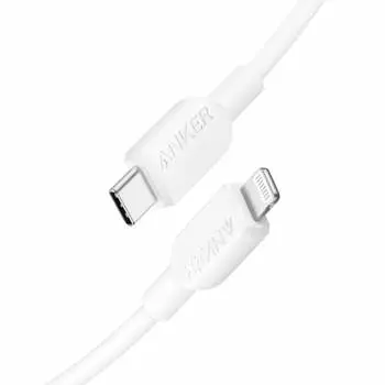 Anker 310 USB-C & Lightning Cable MFi Certified Compatible with iPhone 14 / 14 Pro Max / 14 Plus / 13 / 13 Pro / 12 / 11 / X / XS / XR / 8 Plus (0.9m