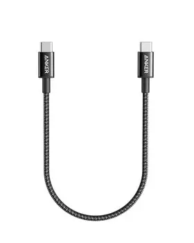 Anker 331 Heavy Duty Nylon Cable 60W USB PD Compatible with iPhone 16 15 MacBook Pro iPad Pro iPad Air 5 Galaxy S24 Pixel LG and Others USB-C & USB-C
