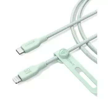 Anker 541 Eco-Friendly Nylon USB-C & Lightning Cable Heavy Duty Nylon MFi Certified Plant-Based Materials Fast Charging Environmentally Friendly iPhon