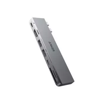 Anker 547 USB-C Hub (7-in-2, for MacBook) Thunderbolt 4 100W USB PD Compatible 4K HDMI Port microSD & SD Card Slot 5Gbps USB-C Port Equipped with USB-