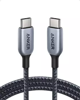 Anker 765 сверхпрочный нейлоновый кабель USB USB PD совместим с iPhone 16 15 MacBook iPad Pro iPad Air 5 Galaxy S24 Pixel LG USB-C и USB-C (140 Вт 1,8 м) 2,0