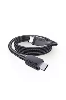 Anker Cable Durability Black 240W Compatible with Galaxy iPad MacBook USB-C & USB-C (High Nylon) 0.9m Pro/Air Pro/Air