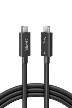 Anker Cable Thunderbolt 4 100 Вт Выходная мощность Совместимость с 8K 40 Гбит/с Высокоскоростная передача данных Совместимость с iPhone15 Galaxy S24 MacBook Pro iPad Pro Различные