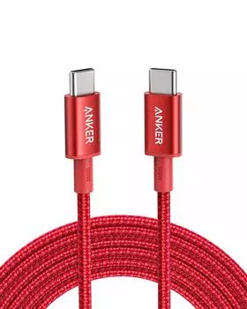 Anker Heavy Duty Nylon Cable 100W USB PD Compatible with iPhone 16 15 MacBook iPad Pro iPad Air 5 Galaxy S24 Pixel LG USB-C & USB-C / Pro/Air (3.0m