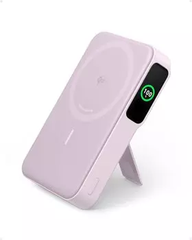 Anker MagGo Power Bank, Qi2 Certified 15W Ultra-Fast MagSafe-Compatible Portable Charger, 10,000mAh,For iPhone 16/15/14/13 Only (USB-C Cable Included) A1654-pink розовый