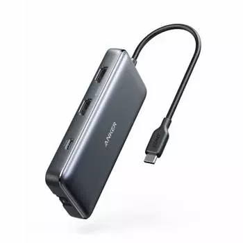 Anker PowerExpand 8-in-1 USB-C PD Media Hub/High Speed ??Data Transfer/Charging Port/4K HDMI Output/SD & MicroSD Card Reader Compatible with Mobile De