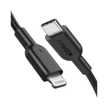 Anker PowerLine II USB-C и кабель Lightning с сертификатом MFi, совместимый с USB PD, быстрая зарядка, совместим с iPhone 14 / 13 / 12 / SE (3-е поколение) (3.