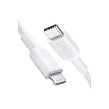 Anker PowerLine II USB-C & Lightning Cable MFi Certified USB PD Compatible Fast Charging Compatible with iPhone 14 / 14 Plus / 14 Pro / 14 Pro Max / 1