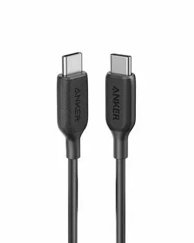Anker PowerLine III Cable Ultra Durable 60W USB PD Compatible with iPhone 16 15 MacBook iPad Pro Galaxy USB-C & USB-C 2.0 (0.9m Black) / Pro/Air