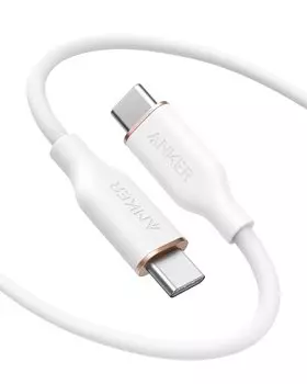 Anker PowerLine III Flow Cable Anker Cable 100W with Cable Band Compatible with USB PD Silicone Material Compatible with iPhone 16 15 Galaxy iPad Pro