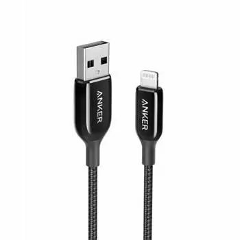 Anker PowerLine+ III Lightning Cable MFi Certified Heavy Duty Compatible with iPhone 14 / 13 / 12 / SE (3rd Generation) iPad (0.9m Black)