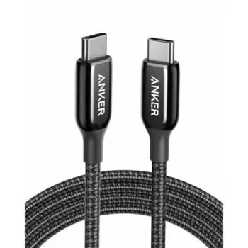 Anker PowerLine+ III USB-C & USB-C 2.0 Cable (1.8m Black) USB-IF Certified Ultra Durable 60W USB PD Compatible with Galaxy iPad Pro MacBook Pro/Air et