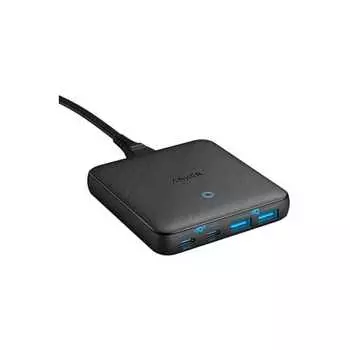 Anker PowerPort Atom III 65 Вт тонкий (Зарядное устройство USB PD, быстрое зарядное устройство USB-C на 4 порта) [Совместимость со стандартом PPS / Совместимость с USB PD / PowerIQ 3.0 (Ген2) установить