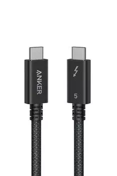 Anker Prime к Thunderbolt 5 240 Вт 8K До 80 Гбит/с Передача данных Совместим с iPhone MacBook Air iPad и другими Кабель USB-C USB-C, (240 Вт, 80 Гбит/с), 0,5 м,