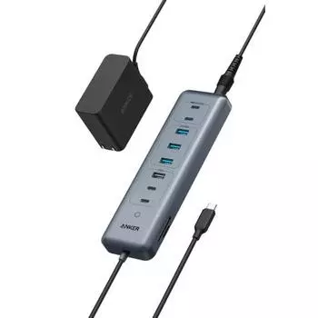 Anker USB-C Data Hub (11-in-1, 10Gbps) 5Gbps High Speed ??Data Transfer 100W USB PD Compatible 65W Adapter Included USB-C Port USB-A Port Equipped wit