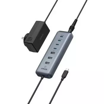 Anker USB-C Data Hub (8-in-1, 5Gbps) High Speed ??Data Transfer Up to 100W Charging USB PD Compatible 45W Adapter Included USB-C Port Equipped with US