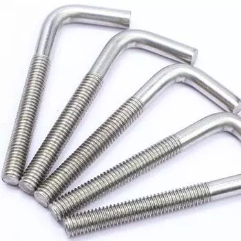 Анкерный болт L-образной формы из нержавеющей стали 304, M4 M5 M6 M8 M10 M12 M4*33