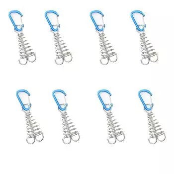 Анкерный колышек для палубы, деревянный зажим для палатки, зонтика, брезента, кемпинга, гибкий металлический крепеж, совместимый с 8 D STONE (Синие Части)