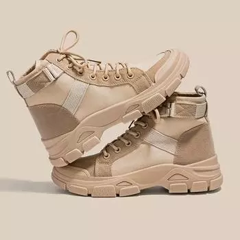 Современные ботинки с перекрестными шнурками на щиколотке, популярные женские ботинки в стиле вестерн, ботинки Martin на весну/осень, женские ботинки со шнуровкой и круглым носком D396 35