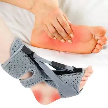 Ankle Orthotics Dual Pressure Prevent Foot Damage Effective Useful Drop Fixation Strap Fractures Supplies чёрный