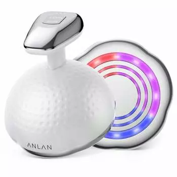 ANLAN Facial Beauty Device, EMS RF Facial Beauty Device, Total Care, Face, Body, Thighs, IPX6 Waterproof, Equipped with LED, 1 Unit Multi-purpose, Abd