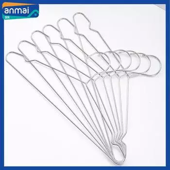 Anmai 1 комплект из 6 вешалок из нержавеющей стали, прочная вешалка для одежды длиной 40 мм, ветрозащитная ткань, органайзер для гардероба