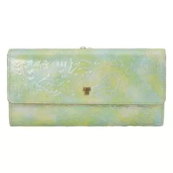 ANNA SUI Длинный кошелек с застежкой Ladies Papillon 315810 316890 Коровья кожа Ladies Green [70]