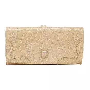 ANNA SUI Длинный кошелек вместительный женский 310491 316901 Золотой (Новый номер [69]