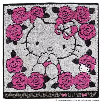 Annasui x Hello Kitty HELLO KITTY Полотенце Носовой платок 0001 Женское Полотенце Полотенце для рук 25 см (розовый) Аннасуи/Китти приблизительно. 110617-0001-01