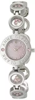 [ANNE CLARK] Часы ANNE CLARK с натуральным 1P бриллиантом и подвижным цветным камнем, женские часы-браслет AT1008-17, розовая ракушка AT1008-17, женские