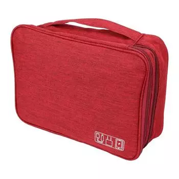 Anni Gadget 3 слоя большой многофункциональный с водоотталкивающим чехлом для путешествий, структура, емкость, хранение, разделители, сумка, (красный)