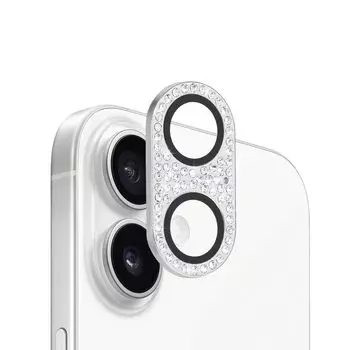 AnnTec iPhone 16 iPhone 16 Plus пленка для камеры крышка объектива защита камеры горный хрусталь сплав край закаленный совместим с iPhone 16 iPhone 16 Plus полный