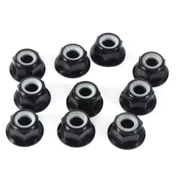 Anodize M5 Nylon Insert SelfLock Nuts Hex Lock Nut Aluminum Alloy 10Pc