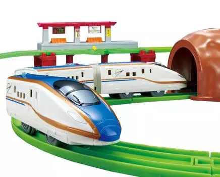 Анонс набора рельсов Plarail Lively Sound E7 Shinkansen Shinkansen! (Первое издание)
