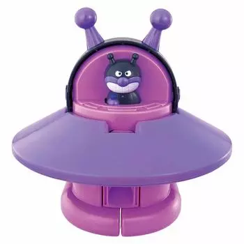 Anpanman Chiki Chiki To To Change на Baikin UFO DX 3 года и Трансформация! робот! Поехали! 3! (Целевой возраст старше) фиолетовый