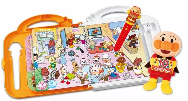 Anpanman двуязычные предложения на японском и английском языках, а также множество Anpanman Kotoba Zukan 10th Anniversary BOX! болтовня!