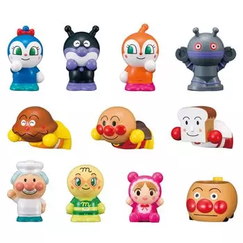 Anpanman finger puppet series full of friends DX set