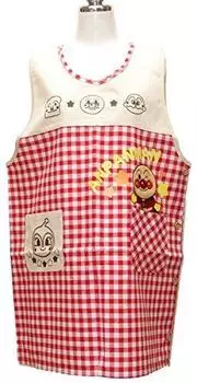 Anpanman Left Side Button Cover Apron Red A02920-43