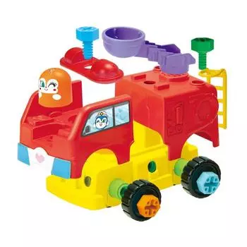 Anpanman Свежесобранный DIY Он будет блестеть Он будет говорить Рабочий автомобиль Neji Neji Shobosha