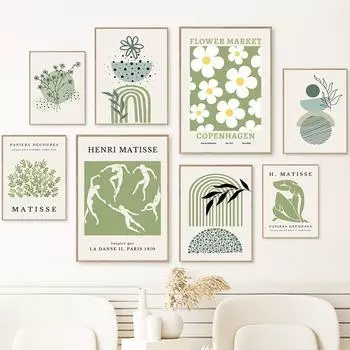 Анри Матисс Цветочный рынок Радужный лист настенная живопись на холсте Плакаты на скандинавскую тему и принты настенные панно для декора гостиной A4 21X30cm No Framed