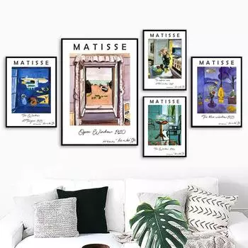 Анри Матисс ретро пейзаж постеры и принты абстрактный пейзаж настенное искусство холст картины картины для гостиной домашний декор без рамки 21*30cm No Frame