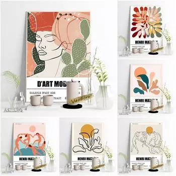 Анри Матисс Выставка вырезов Музей Холст Плакат D Art Современное украшение для дома 21cm30cm NoFrame