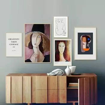 Анри Матисс женская линия винтажный постер холст художественный принт ретро абстрактная живопись настенные панно для гостиной украшения дома 21x30cm No Framed
