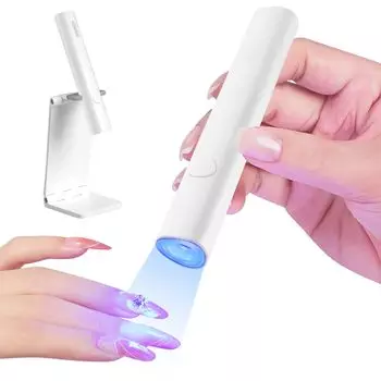 Anrui Mini UV Light for Gel Nails 3W Mini Nail Lamp with Folding Кронштейн Nail Dryer Портативная перезаряжаемая 2 таймера Mini LED Nail Lamp For Extension