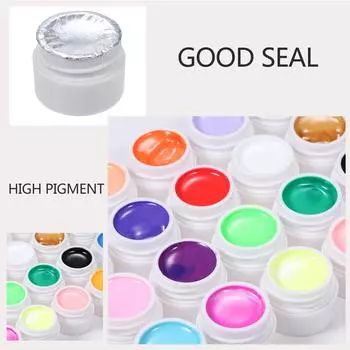 Anself 36 цветов лак для ногтей УФ-гель Nail Art Builder твердый гель для наращивания с кистью для ногтей разноцветный