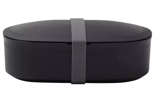 ansio Lunch Easy to Lunch Box Сделано в посудомоечной машине Микроволновая печь Безопасная коробка, пушистая, моющаяся, (500мл/Черный), Япония, Сейф,