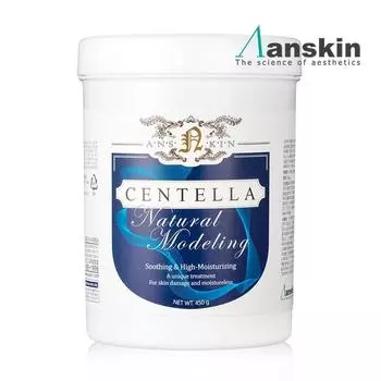 Anskin Natural Centella Modeling Mask Rubber Pack 450 г / Бесплатный подарок, тюрбан (белый), 1 шт., 1 шт.