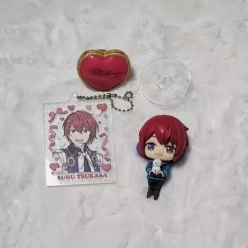 Ansta Suo Tsukasa Acrylic Keyring+ Ringlight+ Deforme Figure
